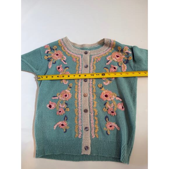 Sundance Floral Embroidered Button Down Cardigan Womens Small Cottagecore Whimsy - Picture 15 of 16